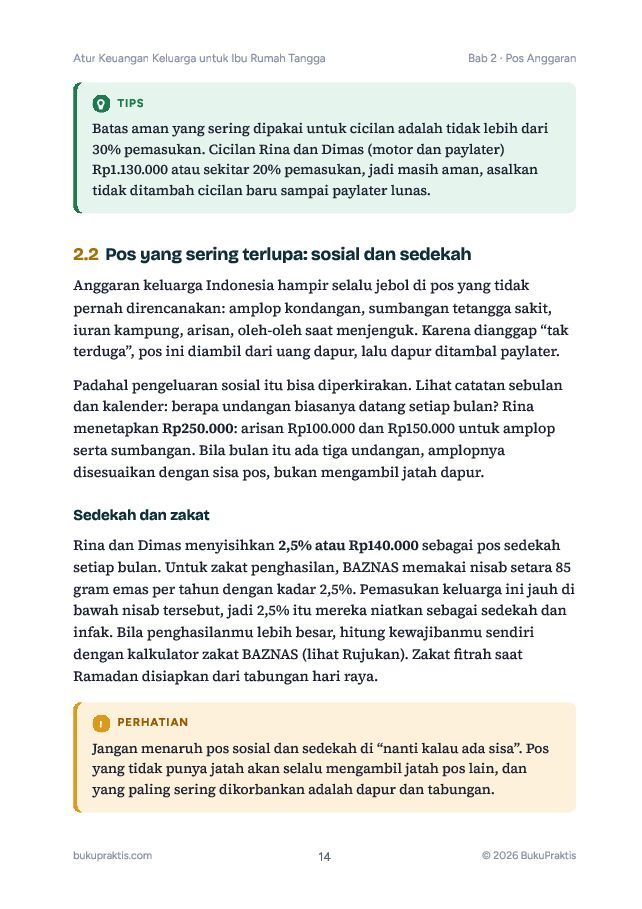 Contoh halaman Atur Keuangan Keluarga untuk Ibu Rumah Tangga