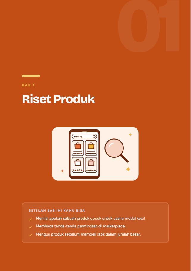 Contoh halaman Bisnis Online Modal Kecil