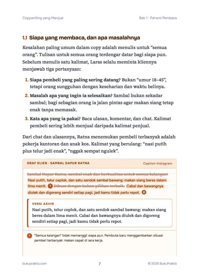 Contoh halaman Copywriting yang Menjual