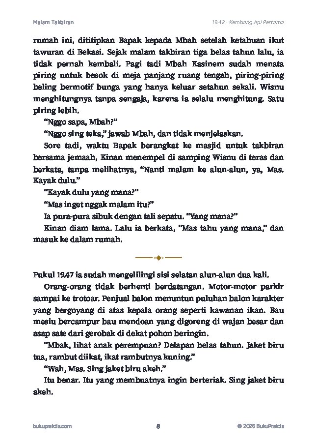 Contoh halaman Malam Takbiran